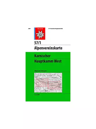ALPENVEREIN | Wanderkarte Karnischer Hauptkamm - West Maßstab: 1:25.000 | 
